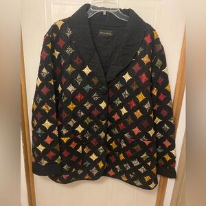 VTG Donna Sharp Quilted Patchwork Coat